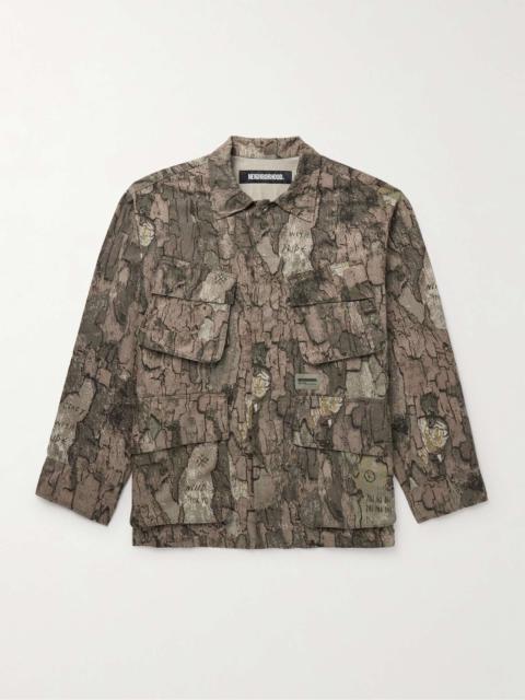 Fatigue Logo-Appliquéd Camouflage-Print Cotton-Ripstop Jacket