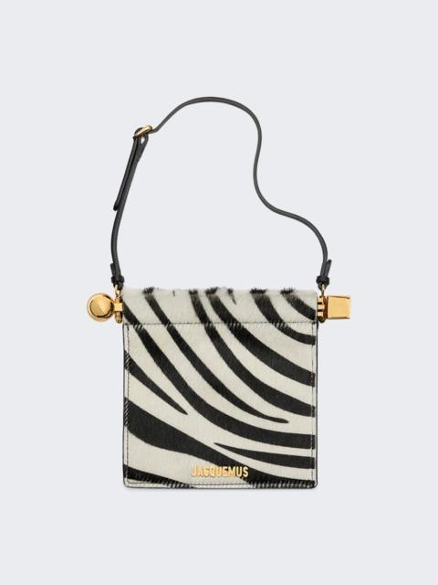 Le Porte Rond Carre Bag Black And White