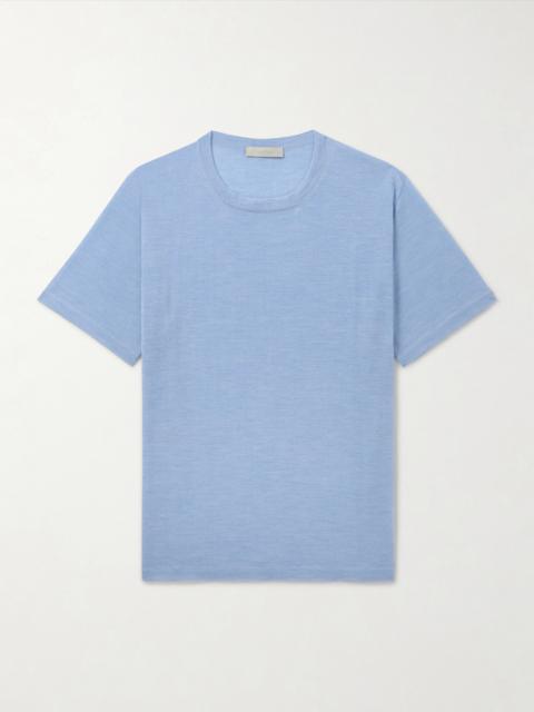 SAMAN AMEL Cashmere and Silk-Blend T-Shirt