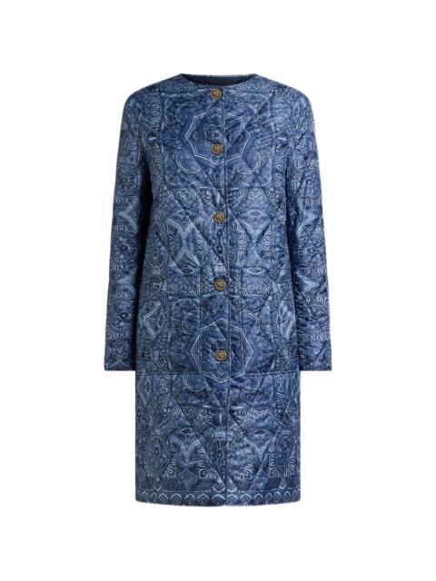 Etro reversible quilted coat