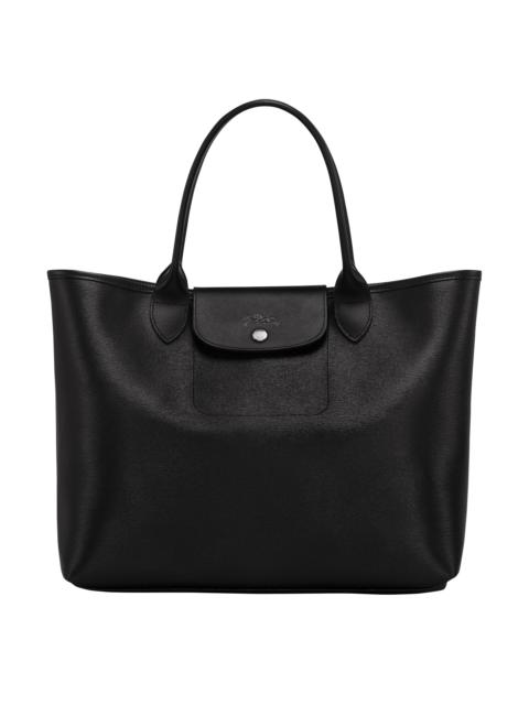 Longchamp Le Foulonné M Tote bag Black - Leather | REVERSIBLE ヘアクリップ