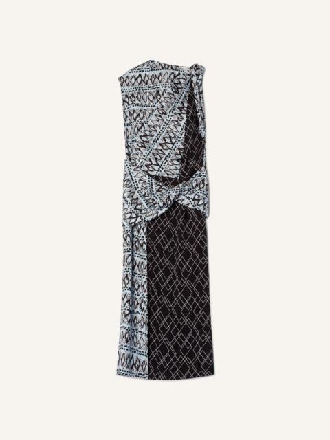 Lanvin PRINTED SILK PATCHWORK DRESS
