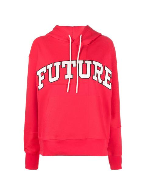 Future embroidered-logo varsity hoodie