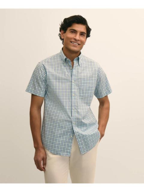 Brooks Brothers Friday Shirt, Short-Sleeve Poplin Check