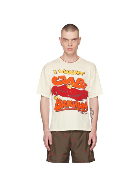 ROBYN LYNCH Off-White Jacquard T-Shirt