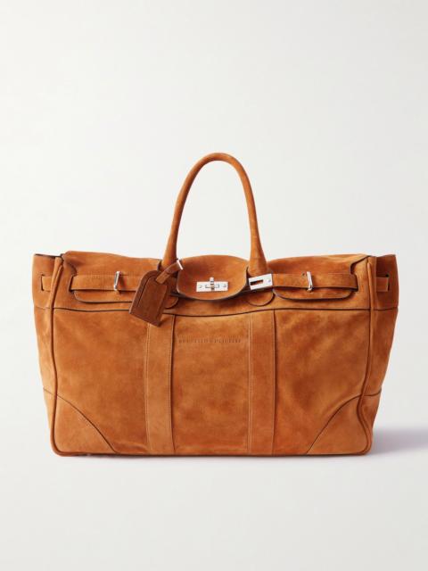 Brunello Cucinelli Suede Weekend Bag Tan
