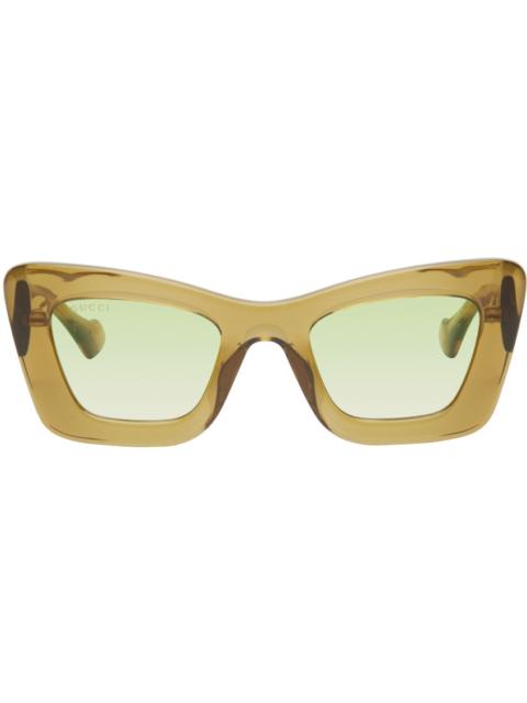 Brown Cat-Eye Sunglasses