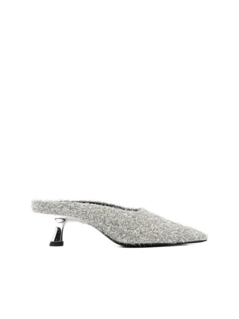 SIMONMILLER 55mm pointed-toe heeled mules