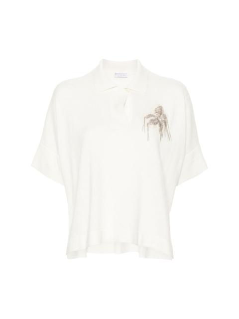 Monili-chain polo top