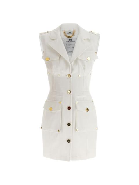 ELISABETTA FRANCHI single-breasted button mini dress