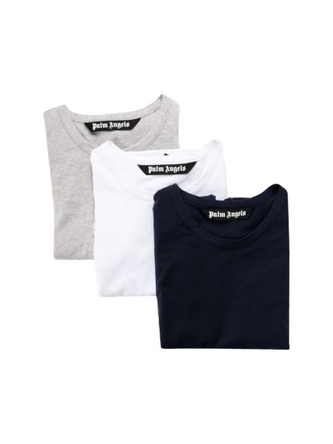 stretch-cotton T-shirt three-pack
