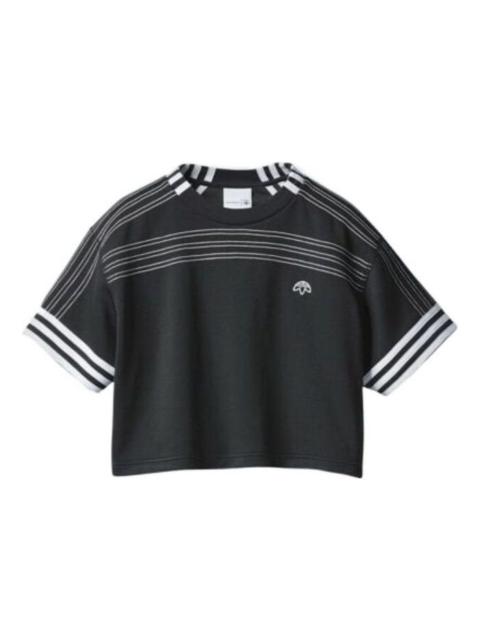 adidas (WMNS) adidas x Alexander Wang Cutsew Womens Cropped Jersey 'Black' BR9215