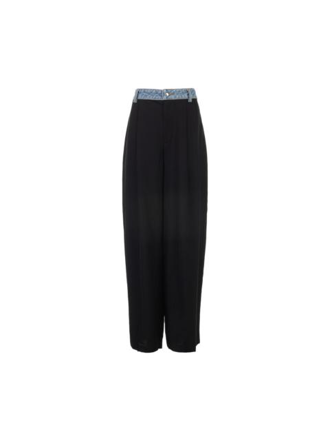 Alexander Wang Mid-Rise Denim Waistband Pants