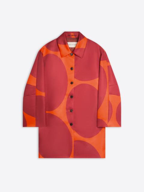 Dries Van Noten PRINTED A-LINE COAT