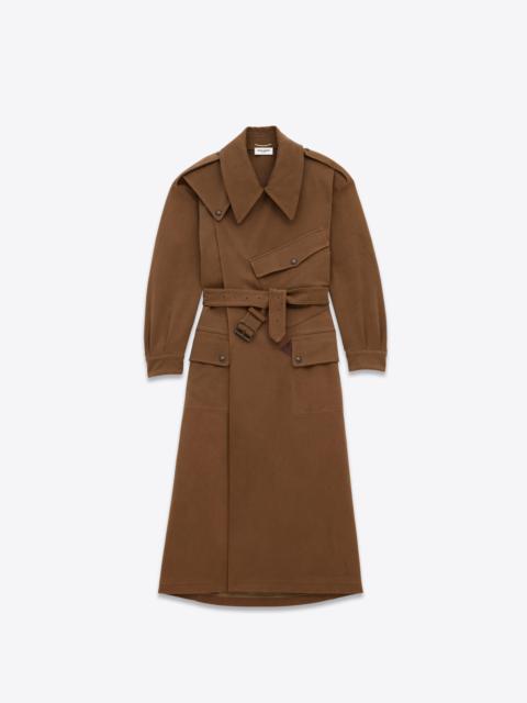 SAINT LAURENT coat in cotton