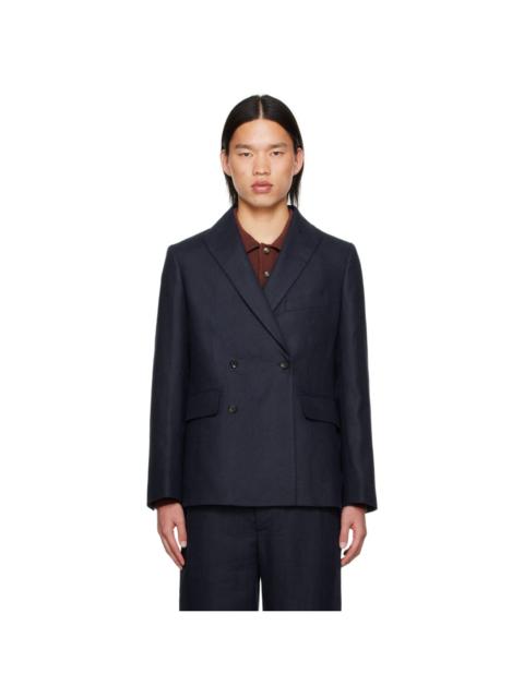 BODE Navy Double-Breasted Blazer