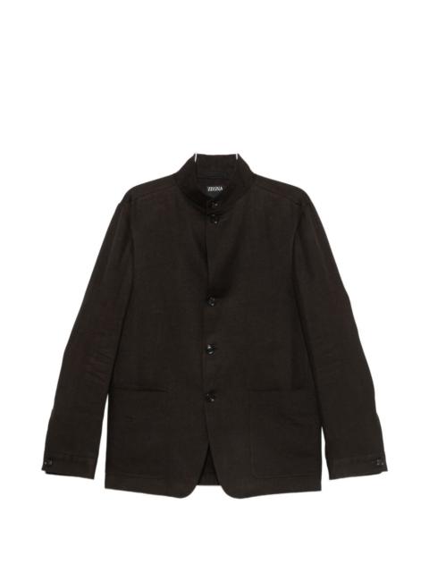 ZEGNA mandarin-collar buttoned jacket