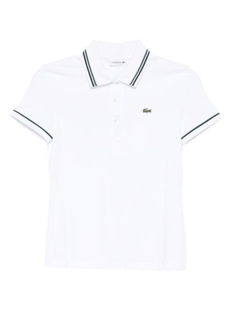 LACOSTE logo-embroidered polo shirt