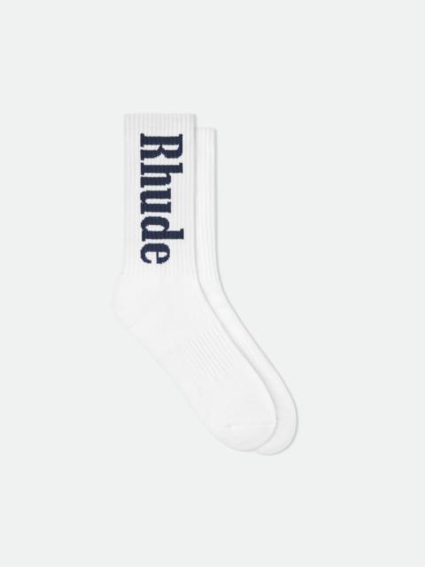 Rhude RH VERTICAL LOGO SOCKS