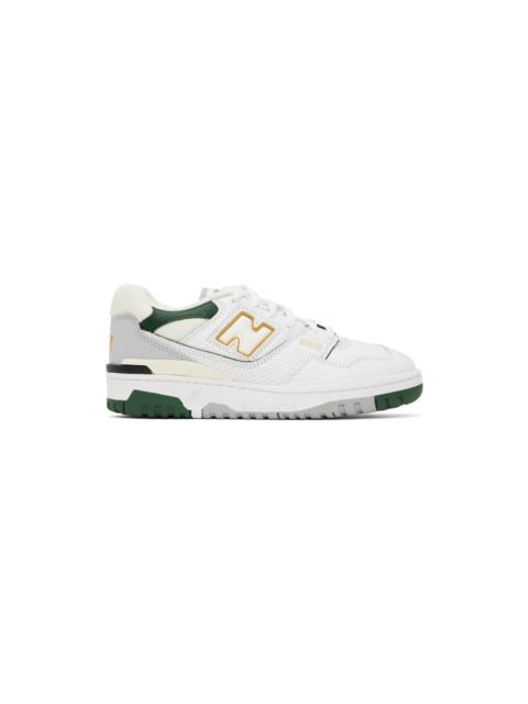 New Balance White BB550 Sneakers