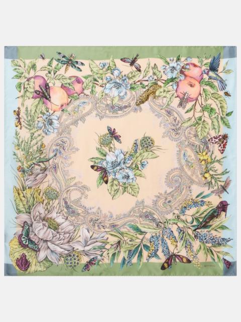 Etro Norma floral silk scarf