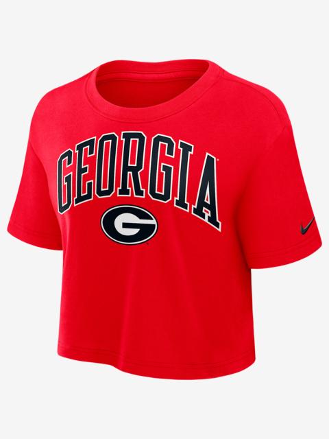 Nike Georgia Athletic Prep Arch Women's Nike Dri-FIT College Cropped T-Shirt
