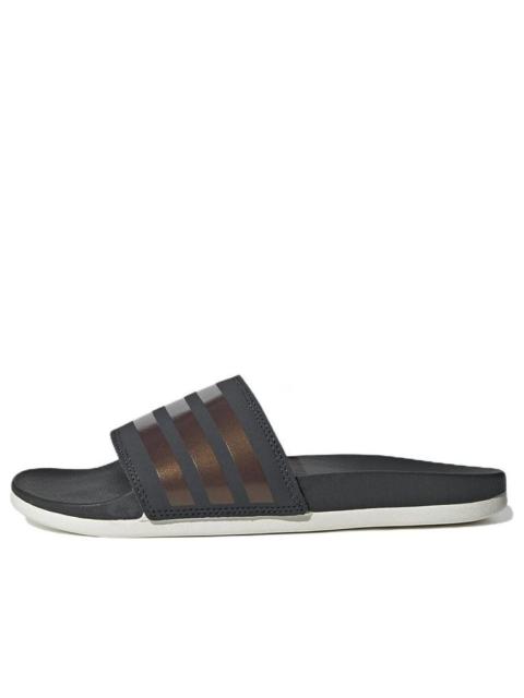 adidas (WMNS) adidas Adilette Comfort Slides 'Stripes Shimmer - Copper Metallic' F97200