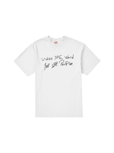 Supreme Supreme Buju Banton Wake The World Tee White