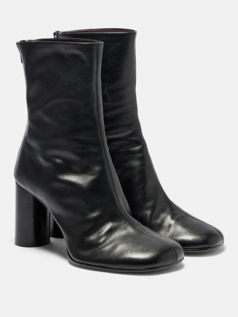 PHOEBE PHILO Tug 80 leather ankle boots