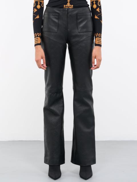 Embossed Leather Trousers