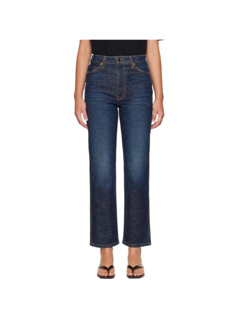 KHAITE Indigo Abigail Stretch Jeans