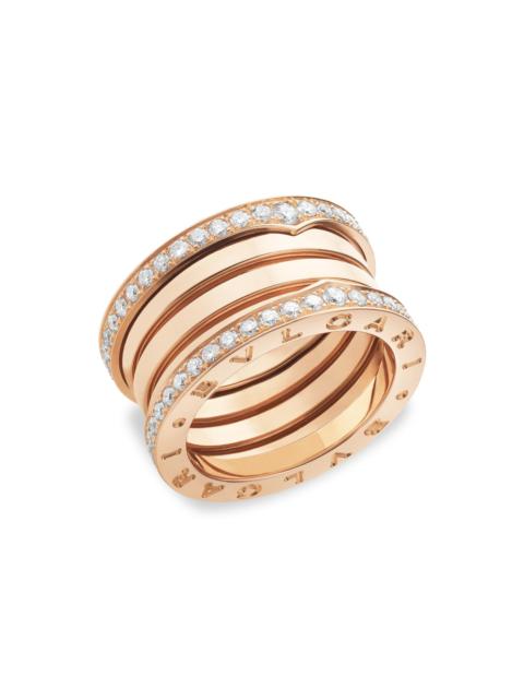 BVLGARI Women's B. zero1 18K Rose Gold & Diamond Ring - Rose Gold