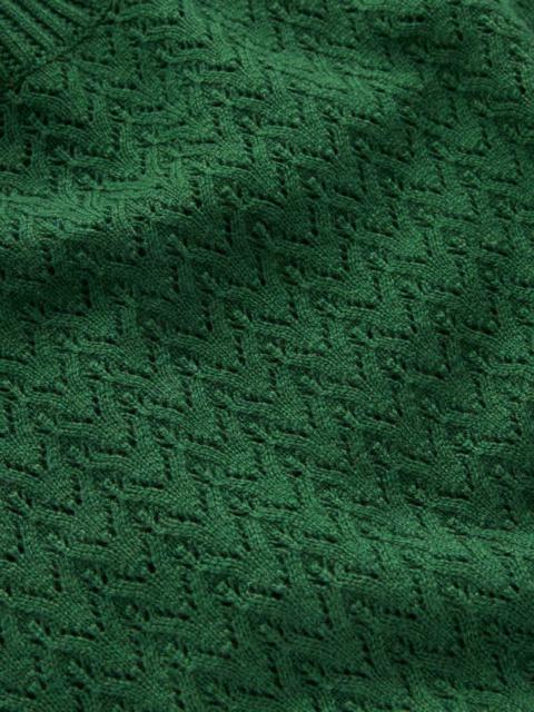 BODEN Diane Pointelle Sweater-Hunter Green