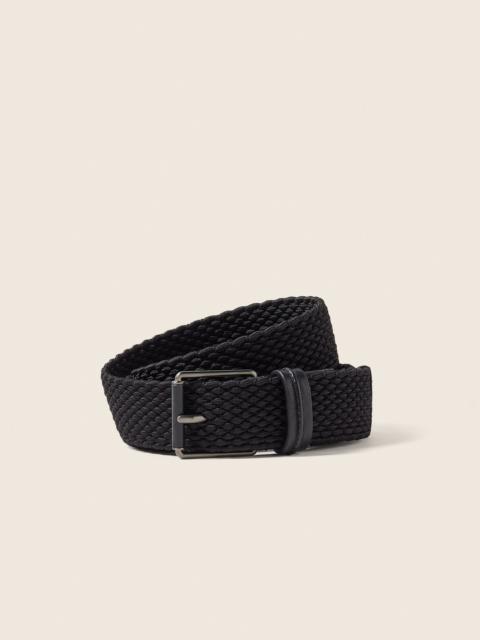 ZEGNA BLACK RAYON BELT