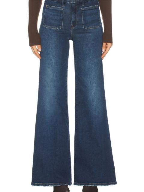 GOOD AMERICAN Soft Tech Good Waist Palazzo Jeans