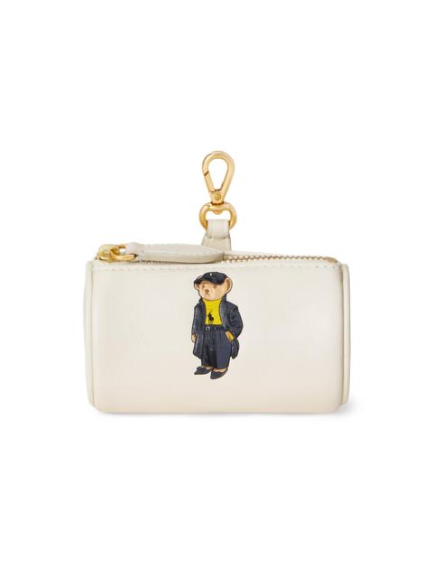 Polo Ralph Lauren Women's Holiday Bear Leather Card Case - Ivory