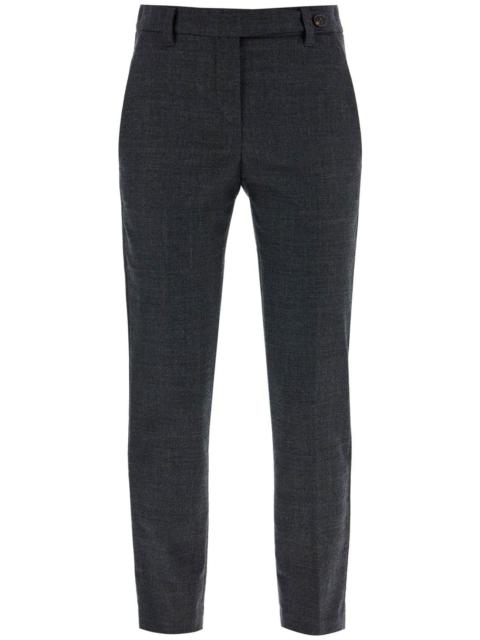 WOOLEN CIGARETTE PANTS FOR WOMEN