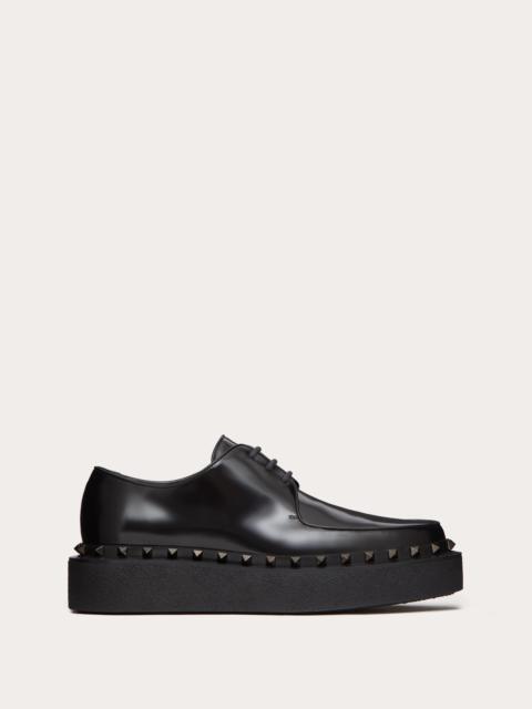 M-WAY ROCKSTUD CALFSKIN DERBY WITH TONE-ON-TONE STUDS