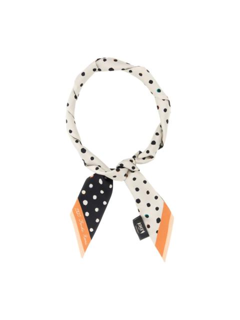 FENDI polka-dot silk scarf