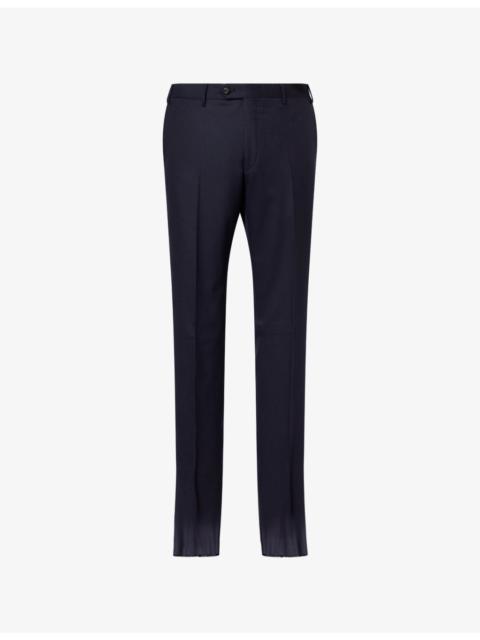 CORNELIANI Straight-Leg Wool Flannel Trousers