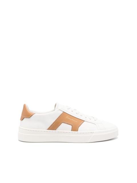 colourblock leather sneakers