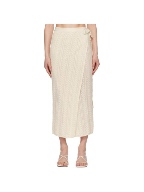 White Kelp Midi Skirt