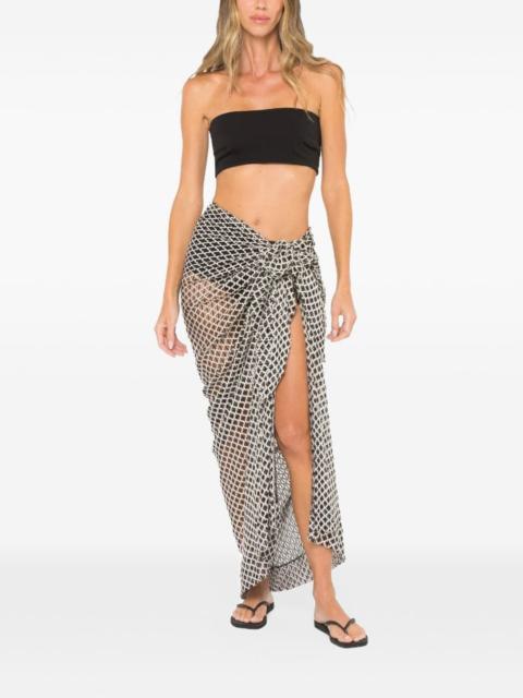 JBQ Sorrento mesh cover-up wrap skirt