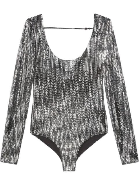GUCCI metallic effect bodysuit