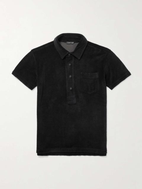 Cotton-Blend Terry Polo Shirt