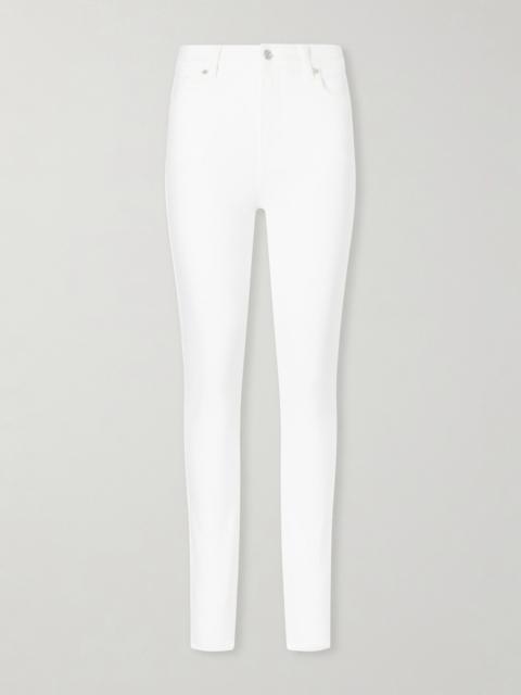 FRAME Le High Skinny High-rise Skinny-leg Cotton-blend Jeans