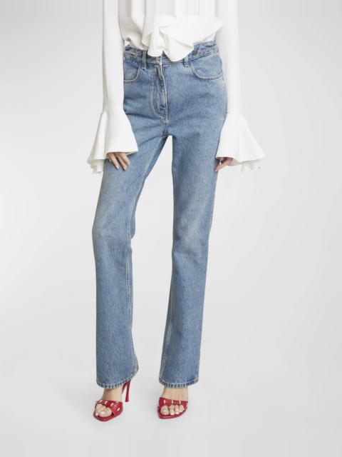 Bootcut Jeans with 4G Chain Detail