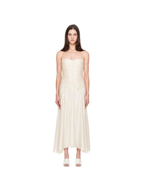 KHAITE Off-White Raina Midi Dress