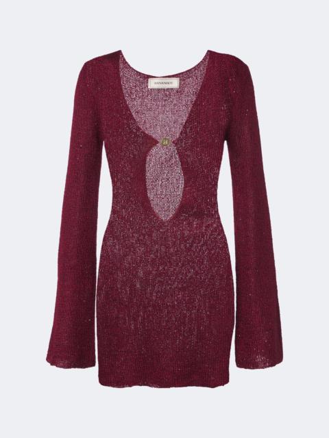 BANANHOT Rey sequined knitted minidress