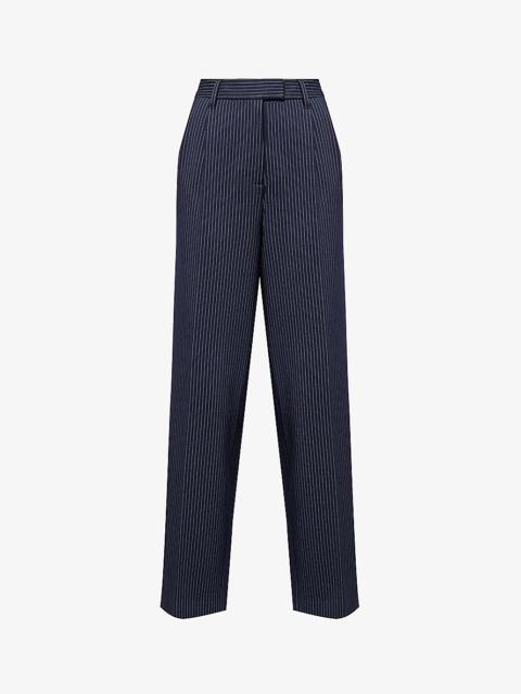 Marianne straight-leg mid-rise woven trousers